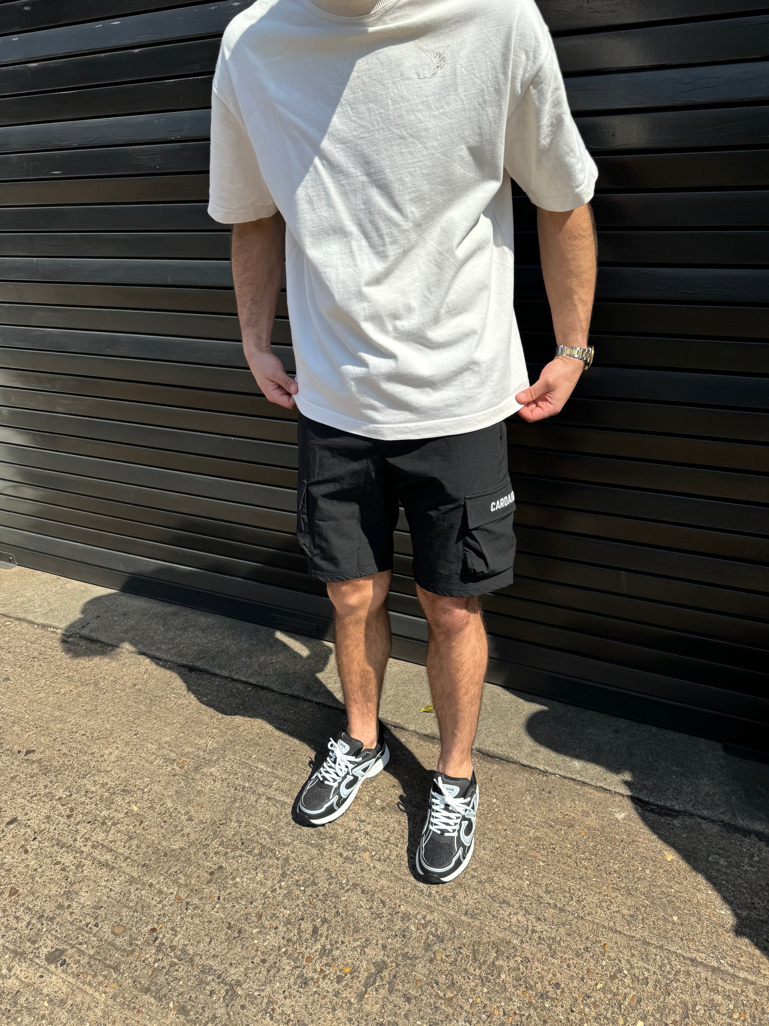 Tech Cargo Shorts - Black