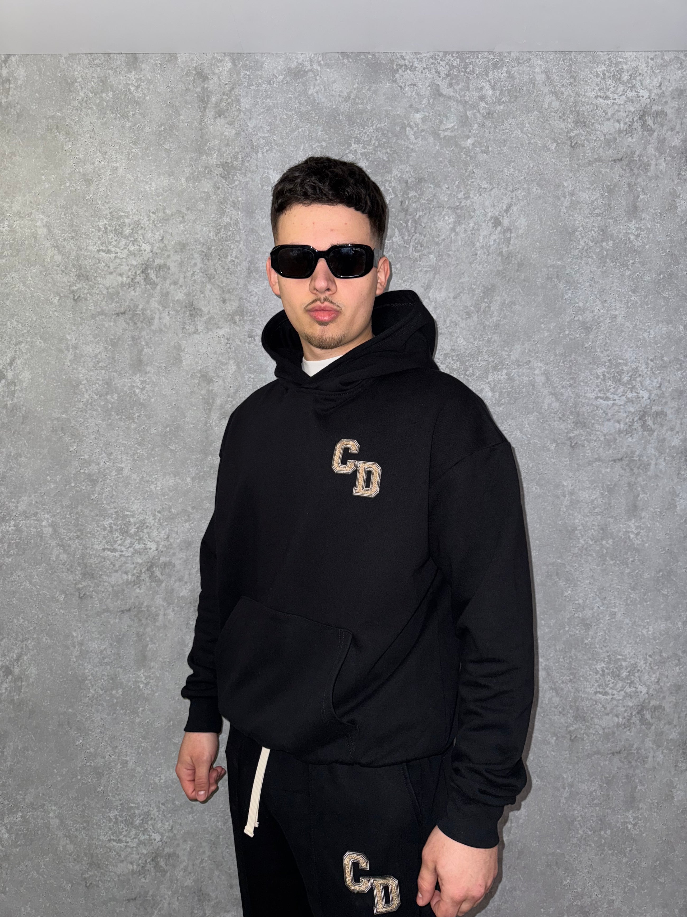 CD Logo Hoodie - Black