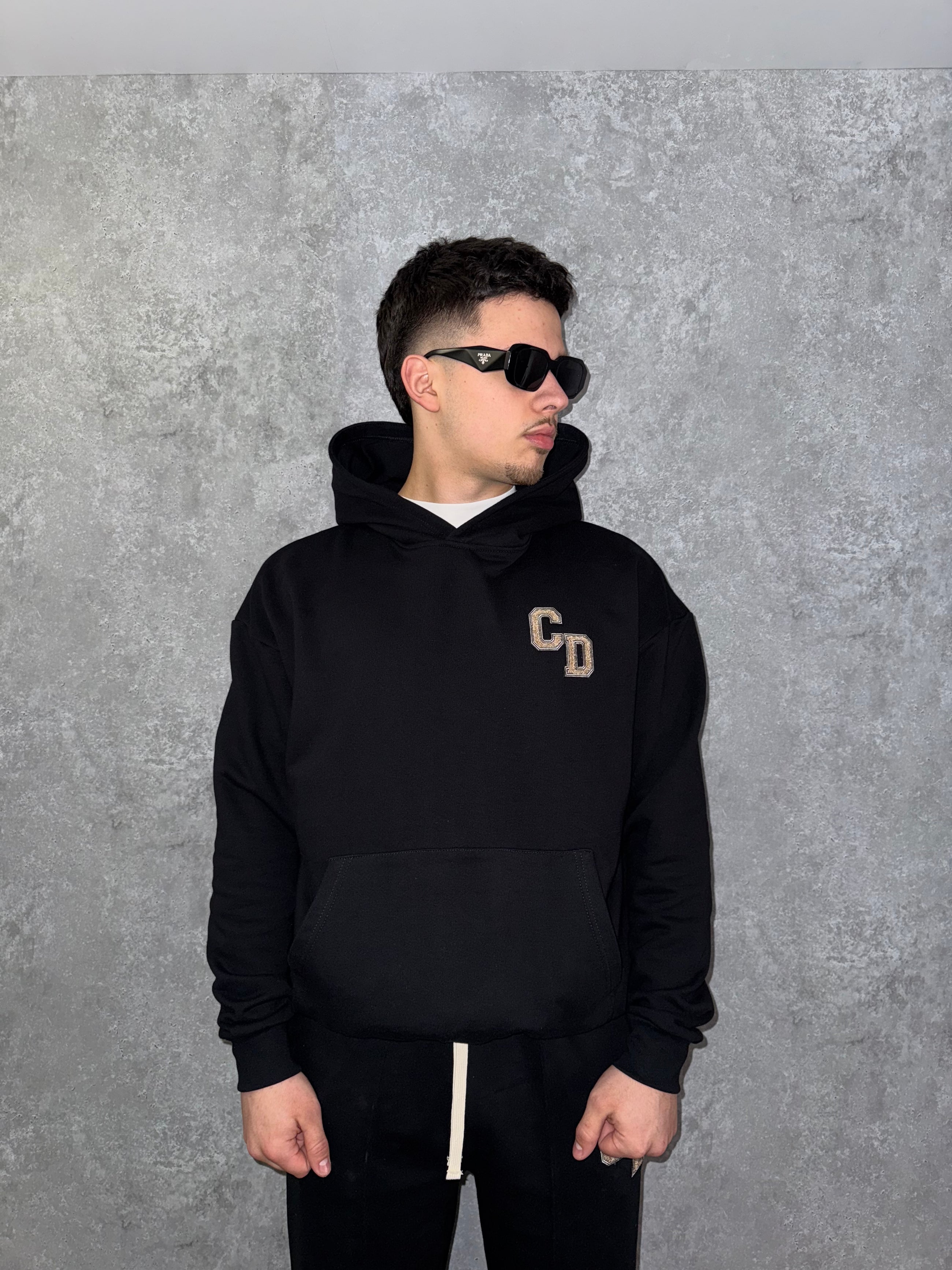 CD Logo Hoodie - Black