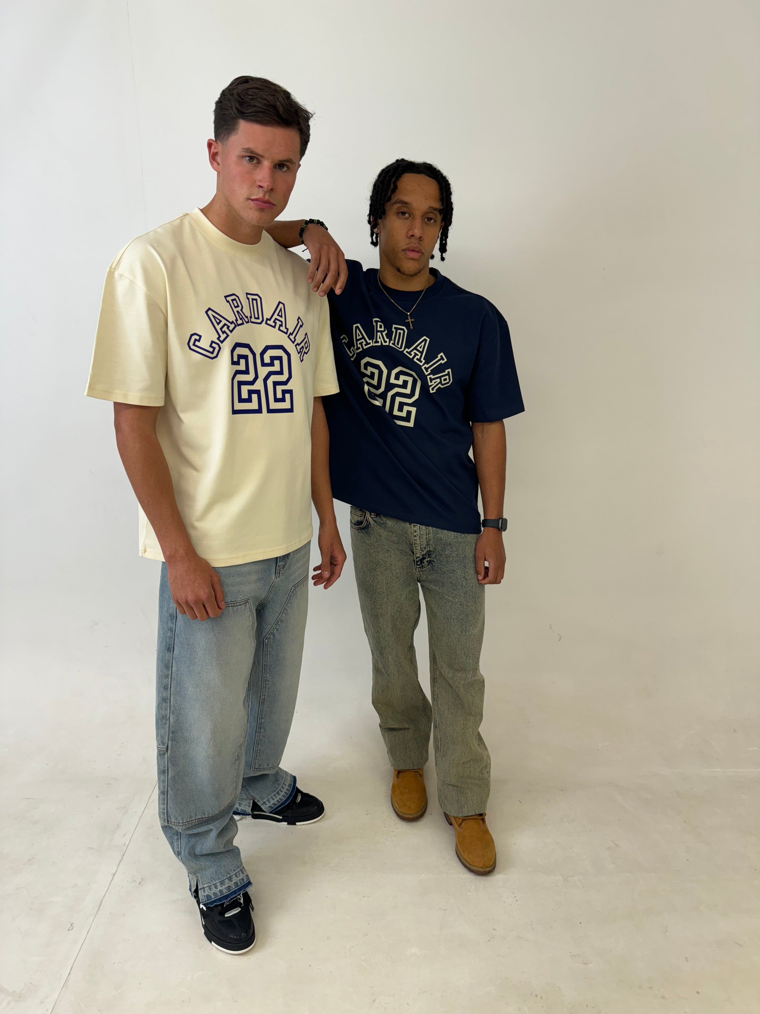 Varsity T Shirt - Ecru