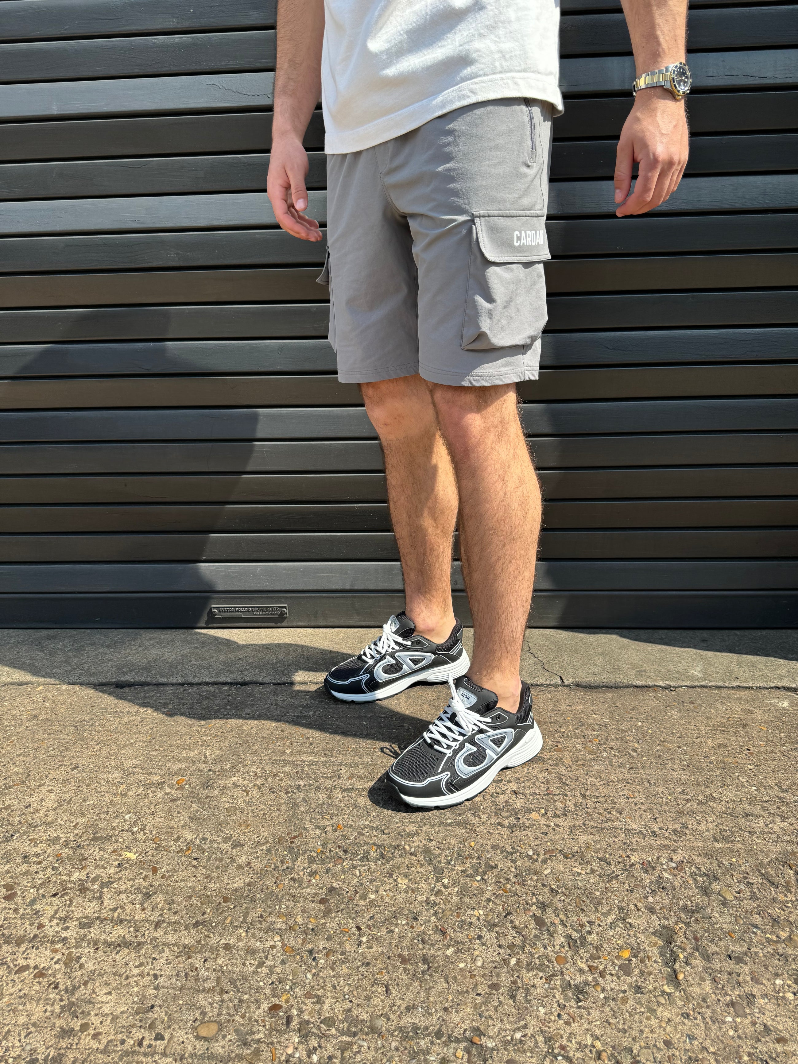 Tech Cargo Shorts - Grey