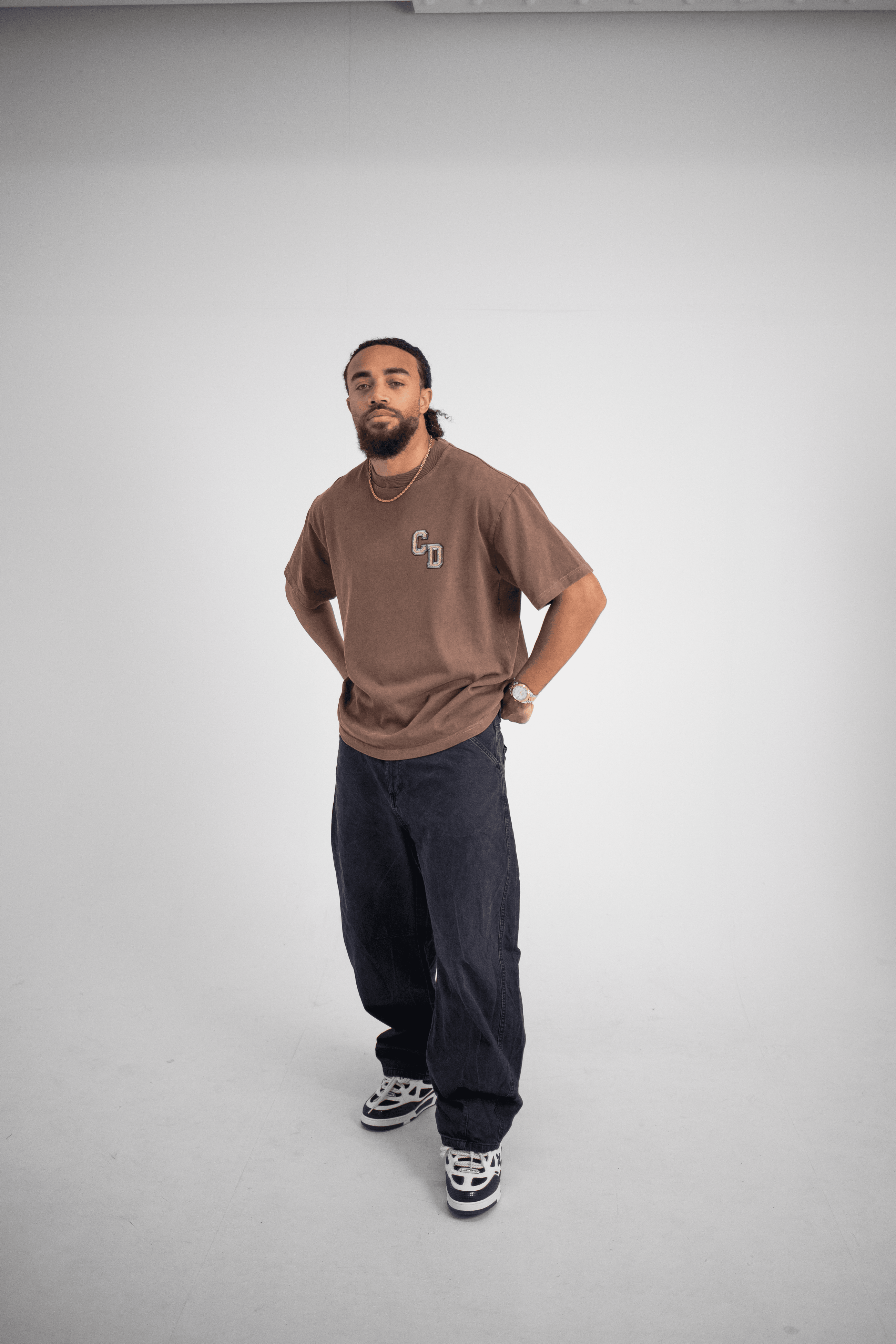 CD logo T shirt - Washed Mocha