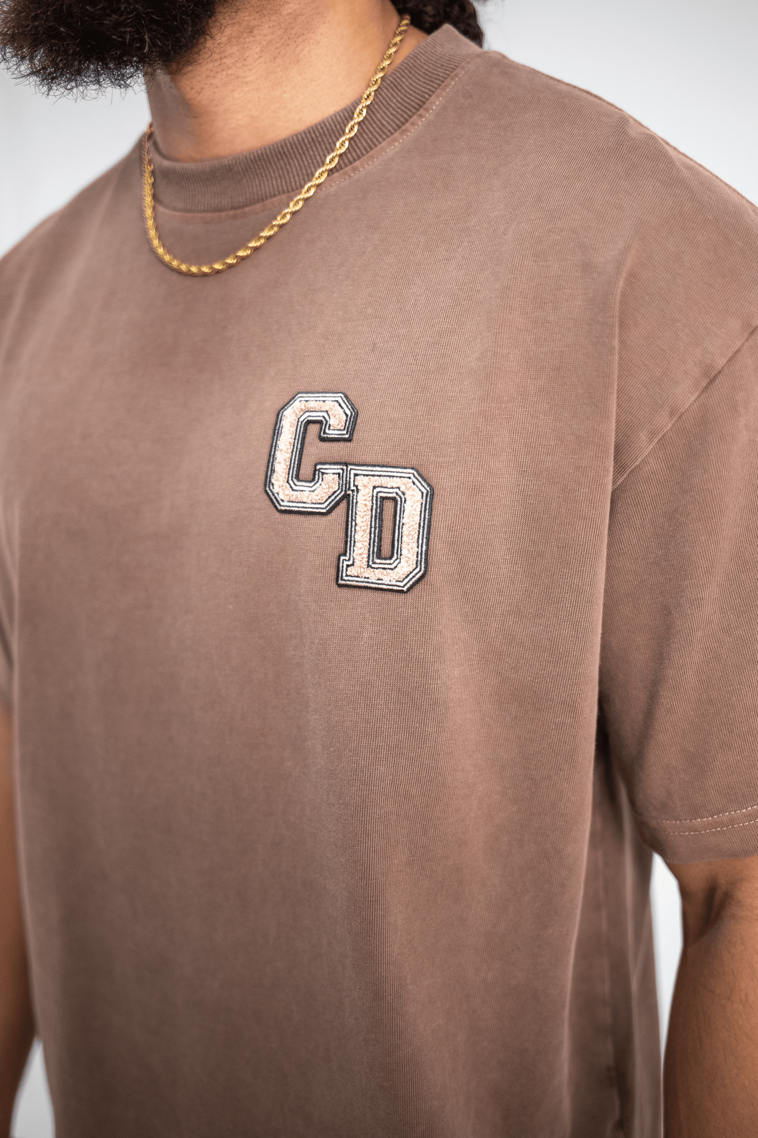 CD logo T shirt - Washed Mocha