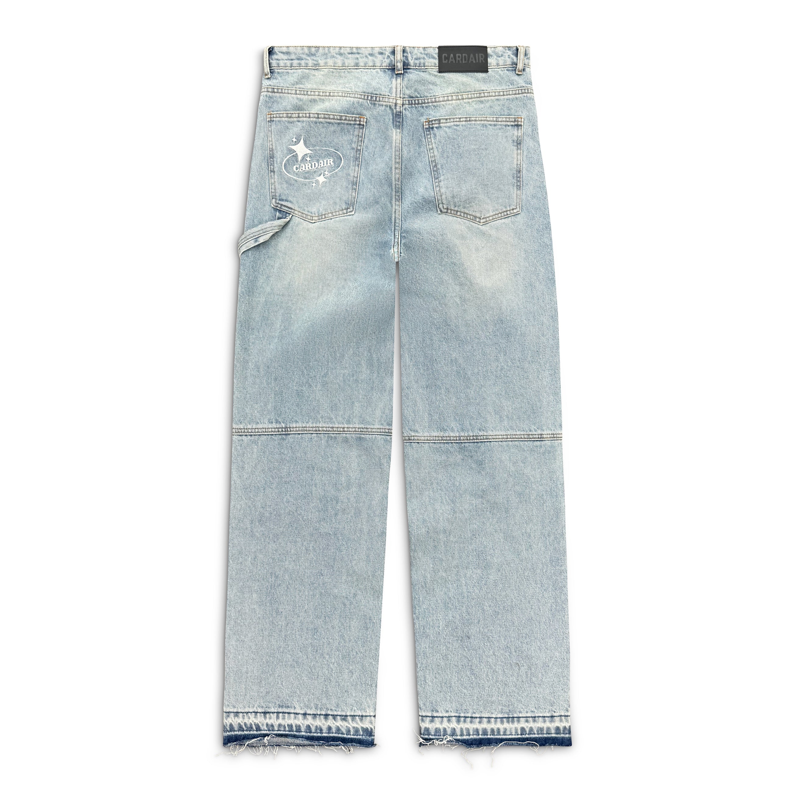 Split Hem Carpenter Jeans - Blue