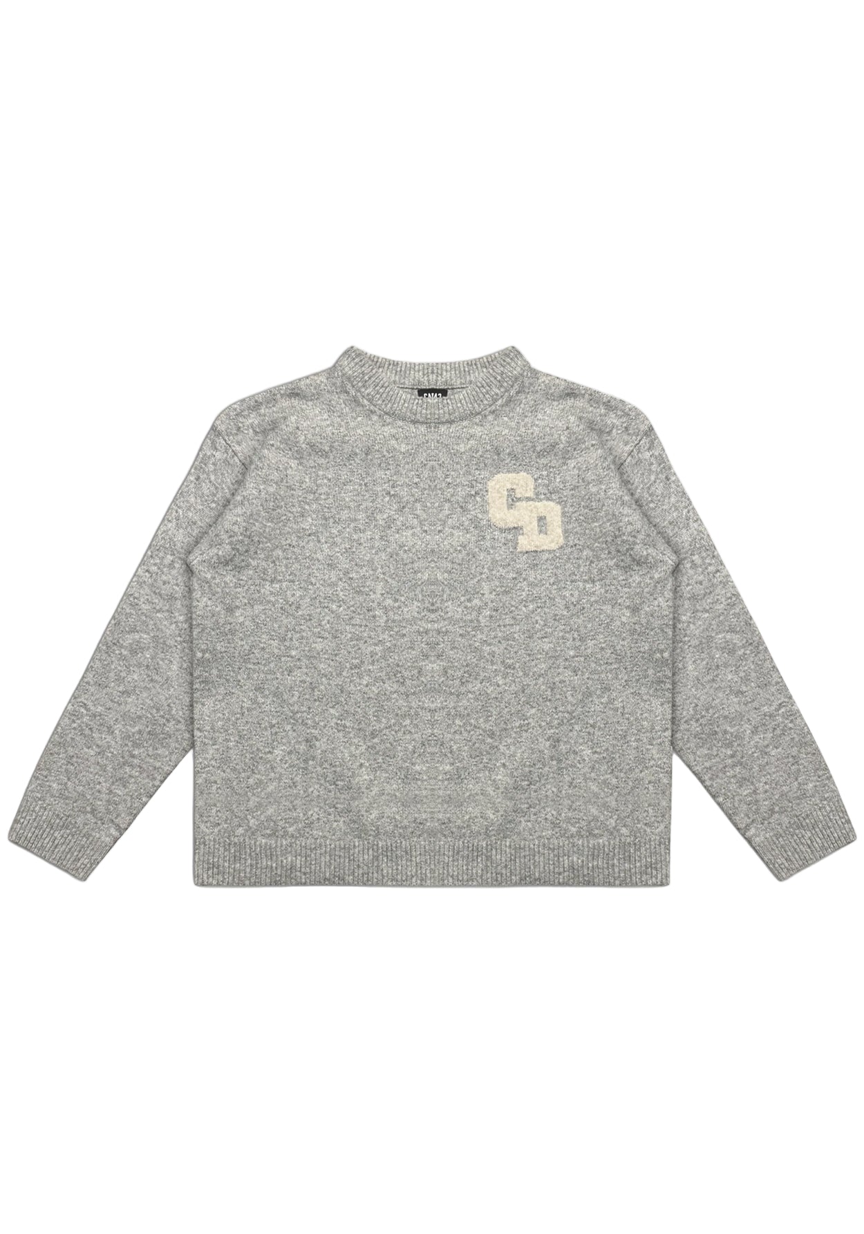 CD Logo Knit Sweater - Grey | Cardair