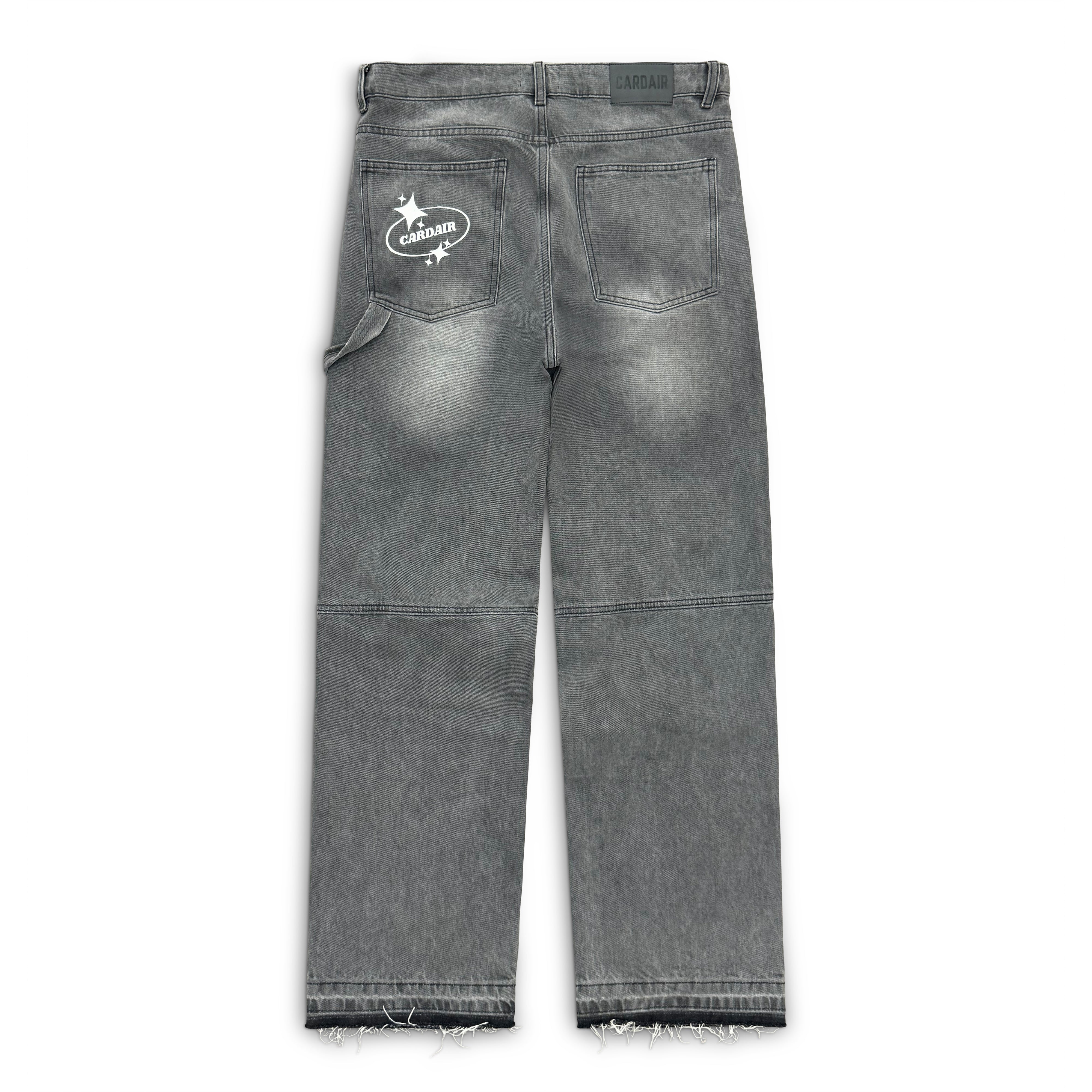 Split Hem Carpenter Jeans - Charcoal | Cardair