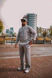 CD Emblem Knit Joggers - Grey