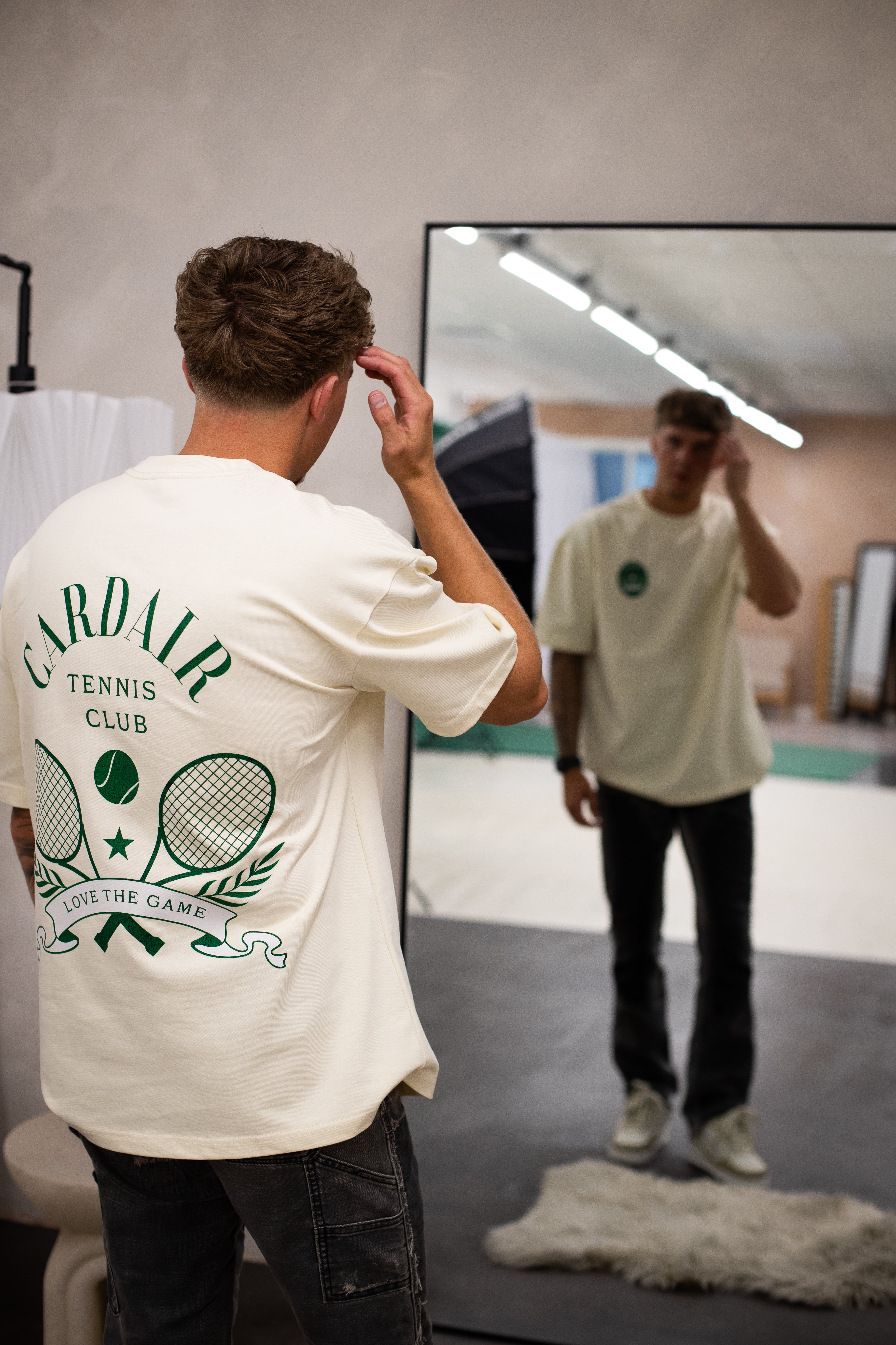 Tennis Club T Shirt - Ecru