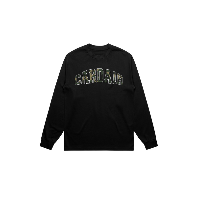 Camo Cardair Long Sleve - Black