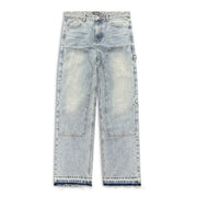 Split Hem Carpenter Jeans - Blue