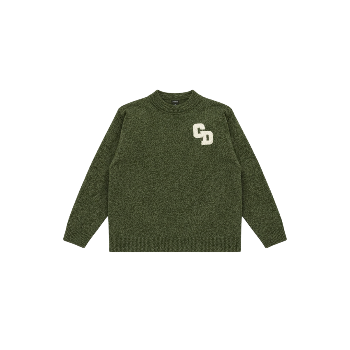 CD Logo Knit Sweater - Olive