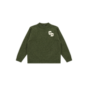 CD Logo Knit Sweater - Olive