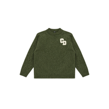 CD Logo Knit Sweater - Olive