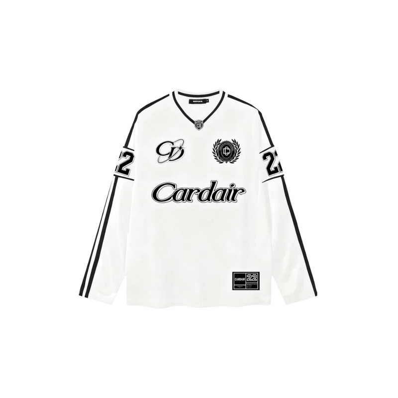 Long Sleeve Club Mesh Jersey - White