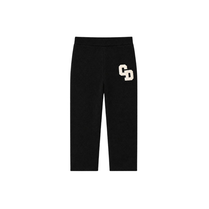 CD Logo Knit Joggers - Black