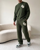CD Logo Knit Sweater - Olive