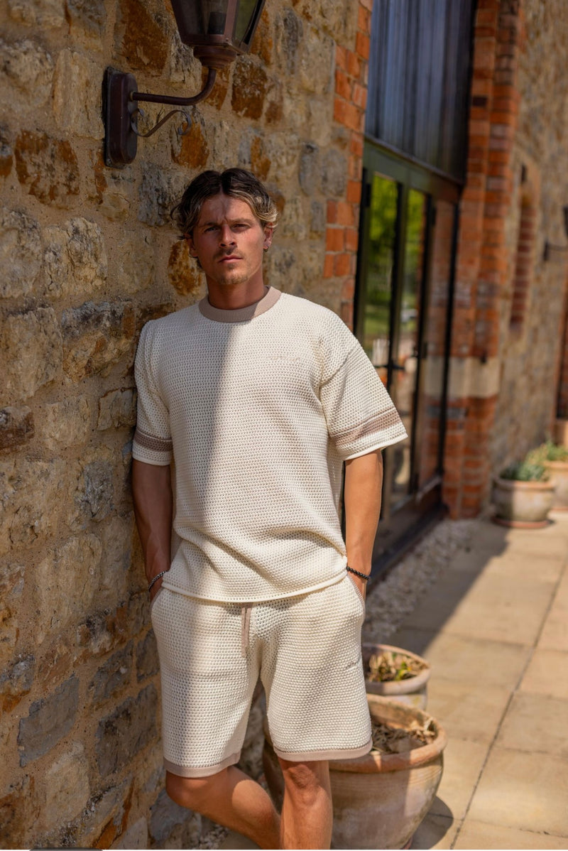 Resort Knit T Shirt - Ecru
