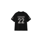 Camo Varsity T Shirt - Black