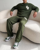 CD Logo Knit Sweater - Olive