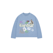 Y2K Long Sleeve T Shirt - Sky Blue
