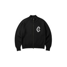 CD Emblem Knit Track Top - Black