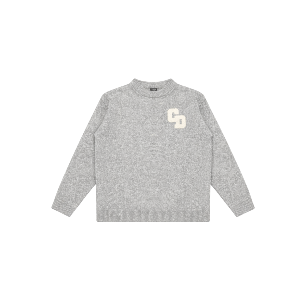 CD Logo Knit Sweater - Grey