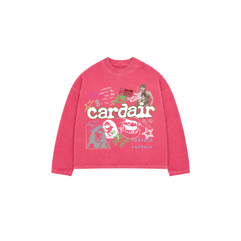 Y2K Long Sleeve T Shirt - Red