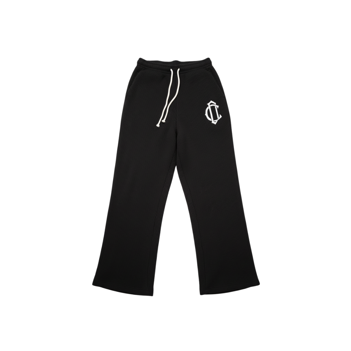 CD Emblem Knit Joggers - Black