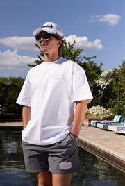 Embroidered Patch T Shirt - White