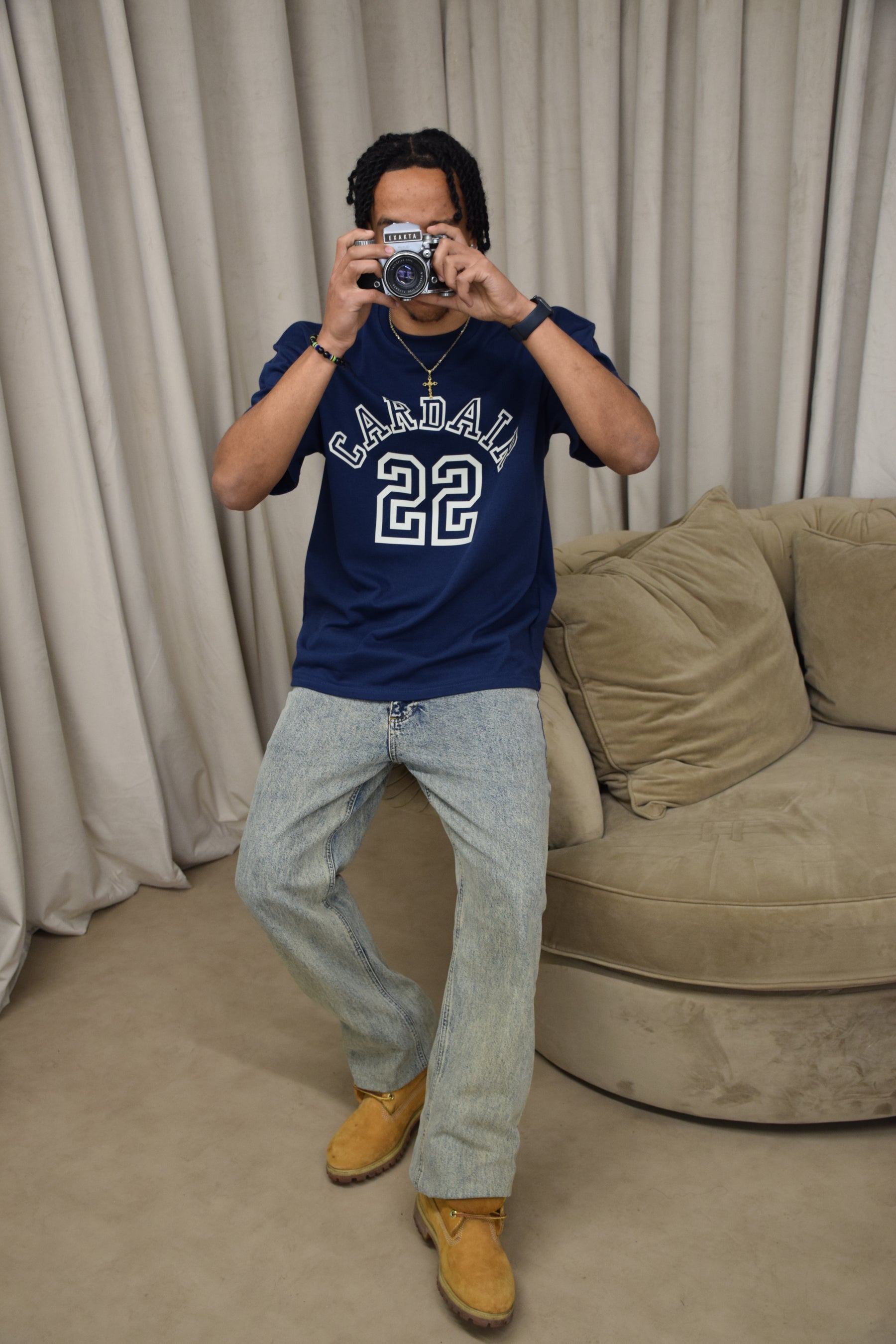 Varsity T Shirt - Navy