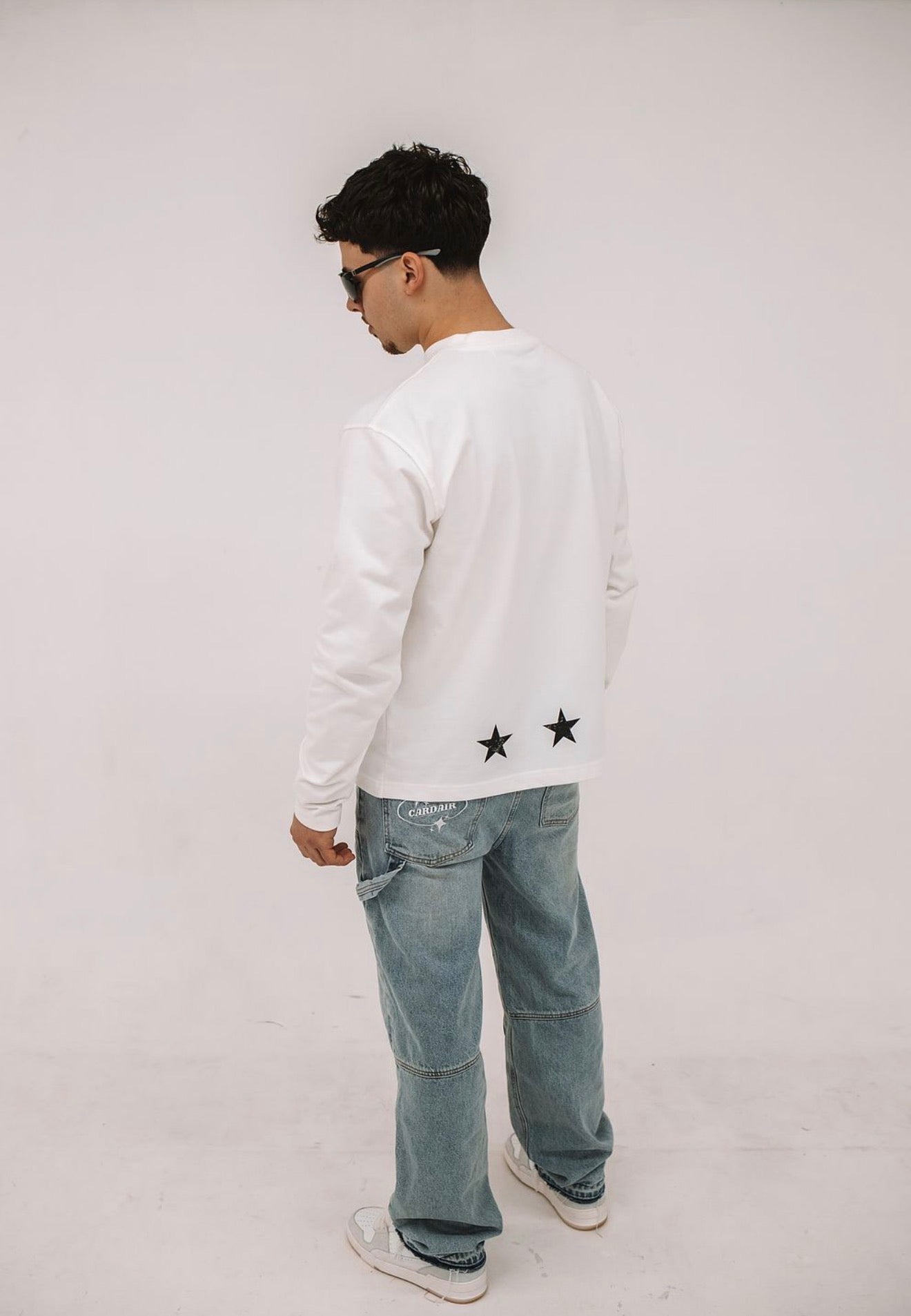 CD Star Long Sleve T Shirt - White