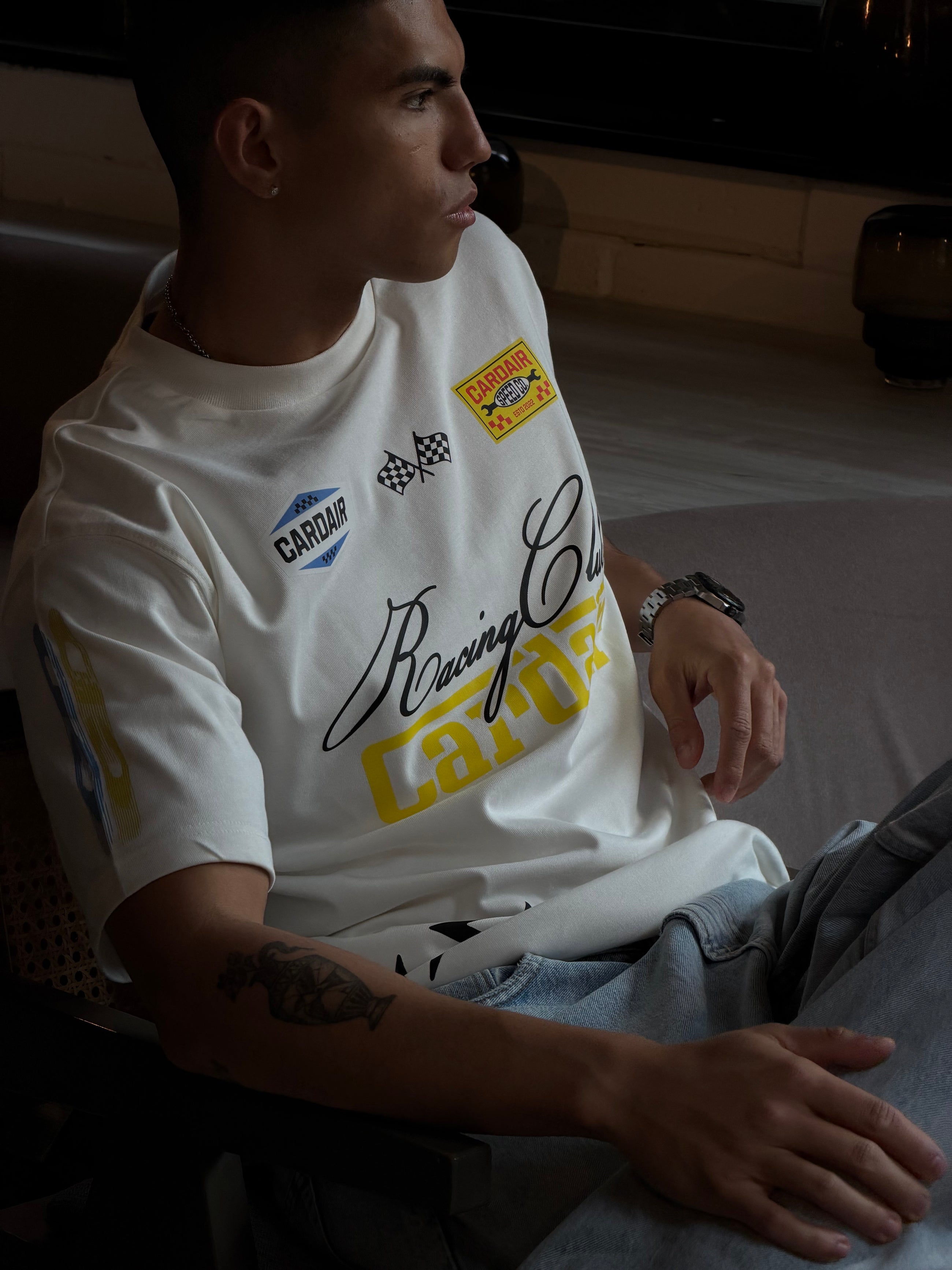 Racing Club T Shirt - White