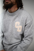CD Logo Knit Sweater - Grey