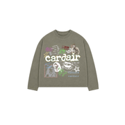 Y2K Long Sleeve T Shirt - Olive