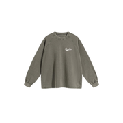 Long Sleeve Waffle T Shirt - Faded Beige