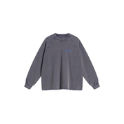 Long Sleeve Waffle T Shirt - Faded Grey