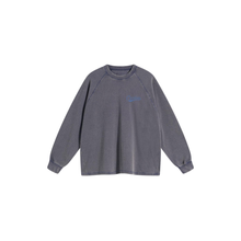 Long Sleeve Waffle T Shirt - Faded Grey