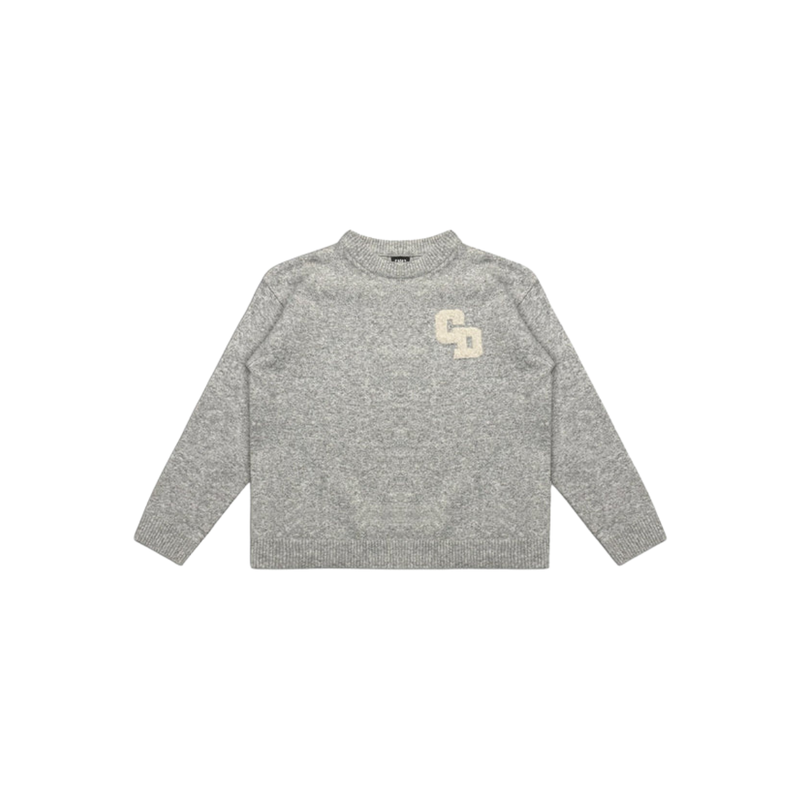 CD Logo Knit Sweater - Grey