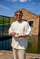 Resort Knit Polo Shirt - Ecru