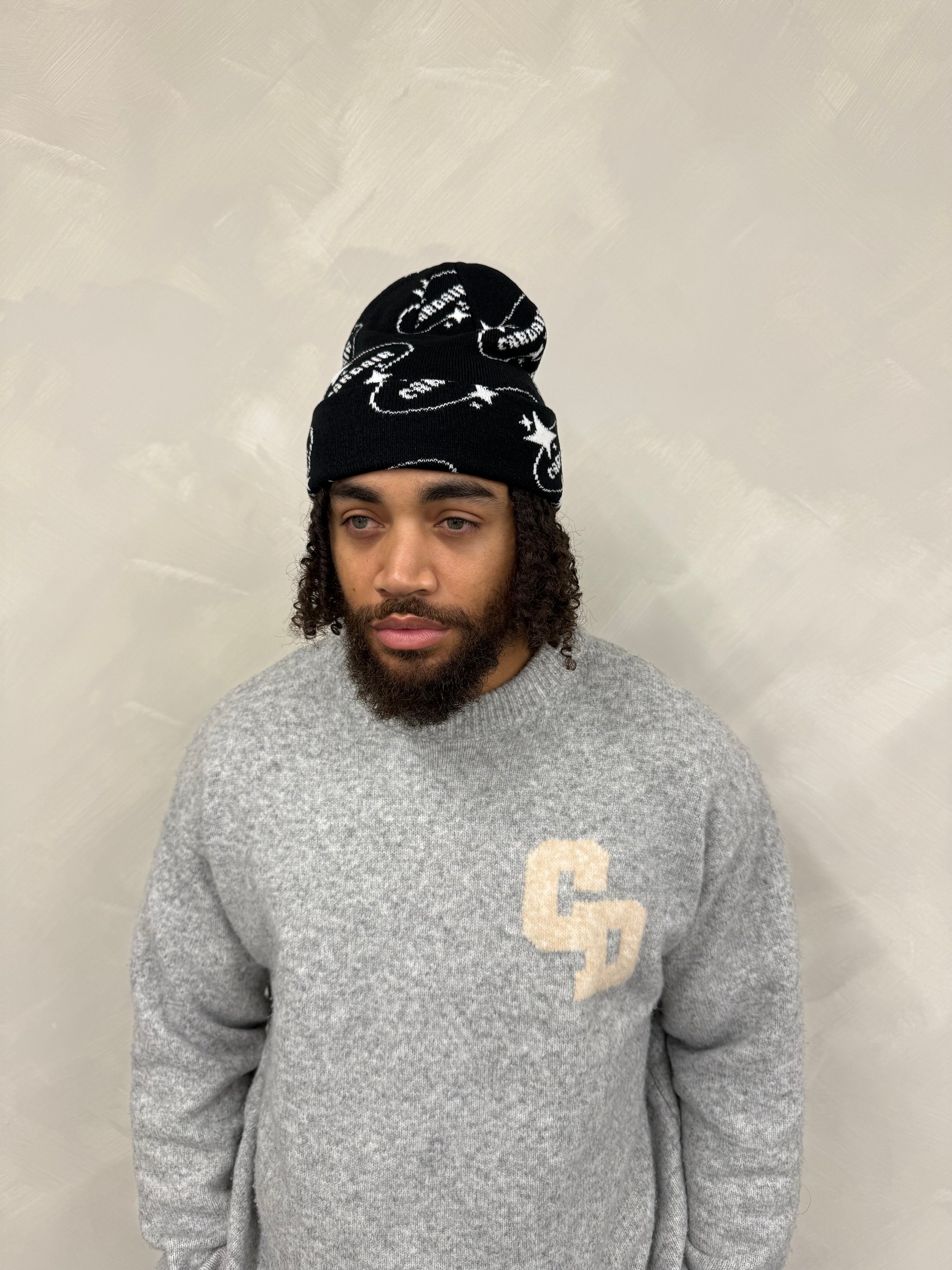 Star Logo Beanie - Black