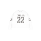 Camo Varsity Long Sleeve T Shirt - White