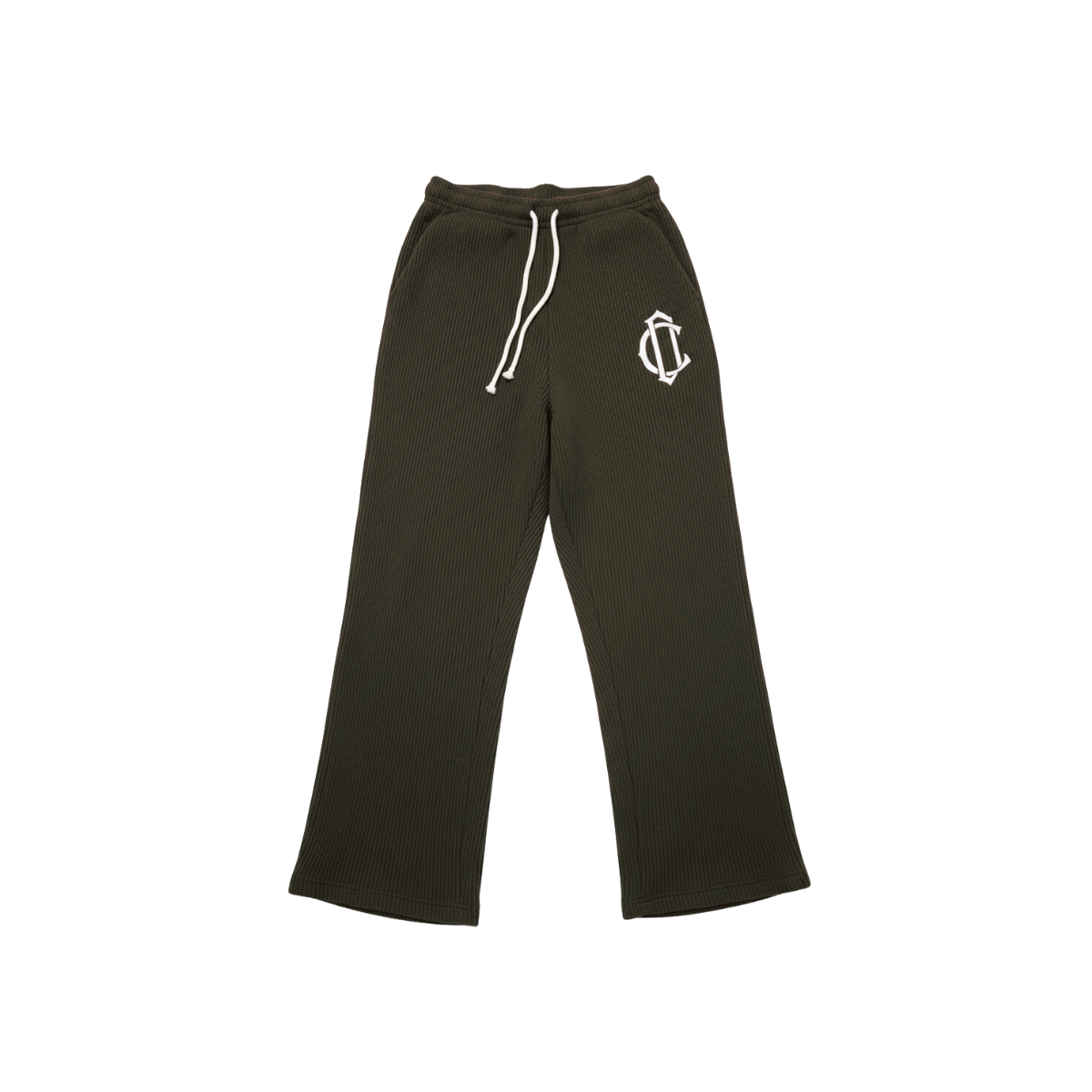 CD Emblem Knit Joggers - Olive