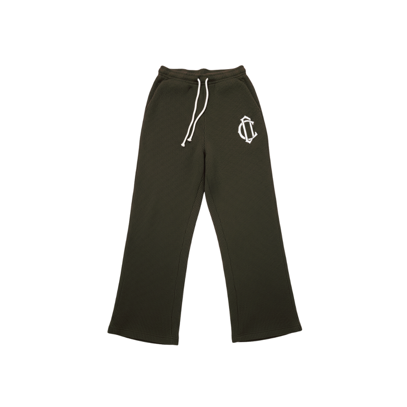 CD Emblem Knit Joggers - Olive