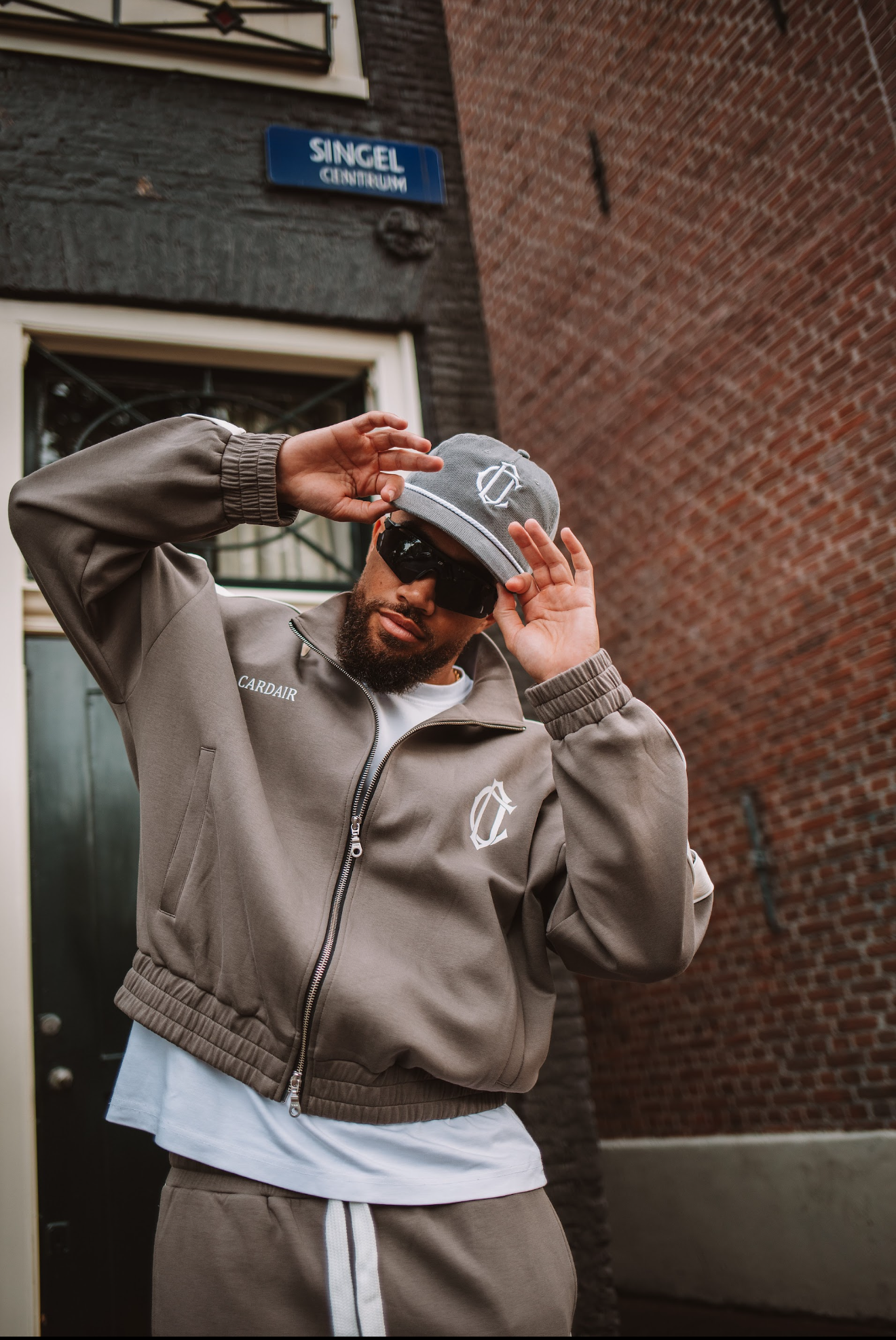 Club Emblem Track Top - Storm