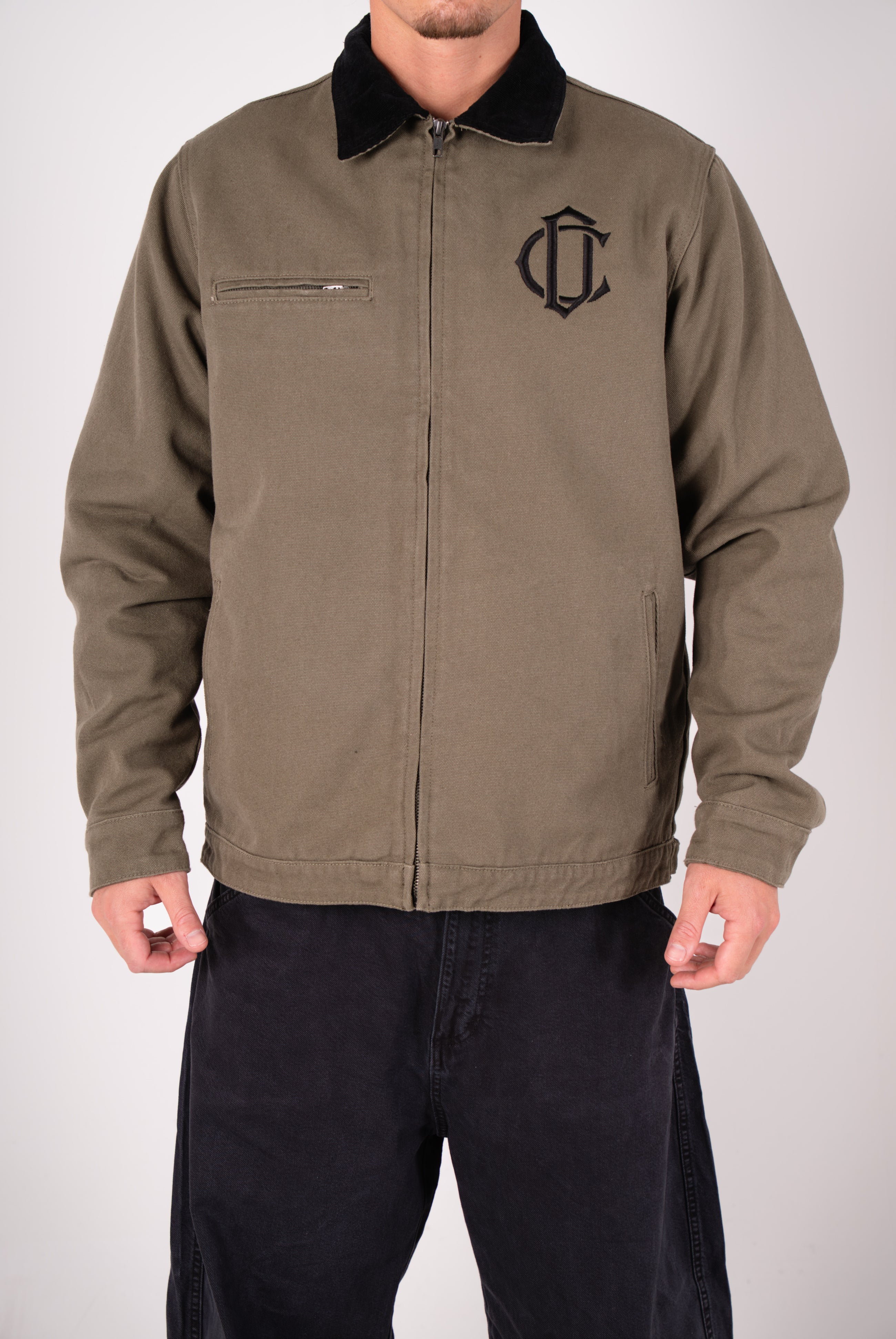 CD Emblem Farmers Jacket - Khaki