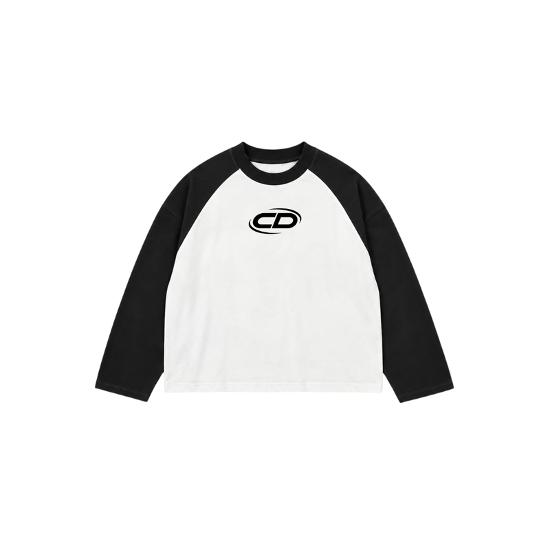 Studio Long Sleeve T Shirt - White/Black