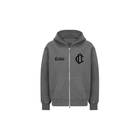 CD Emblem Zip Hoodie - Charcoal