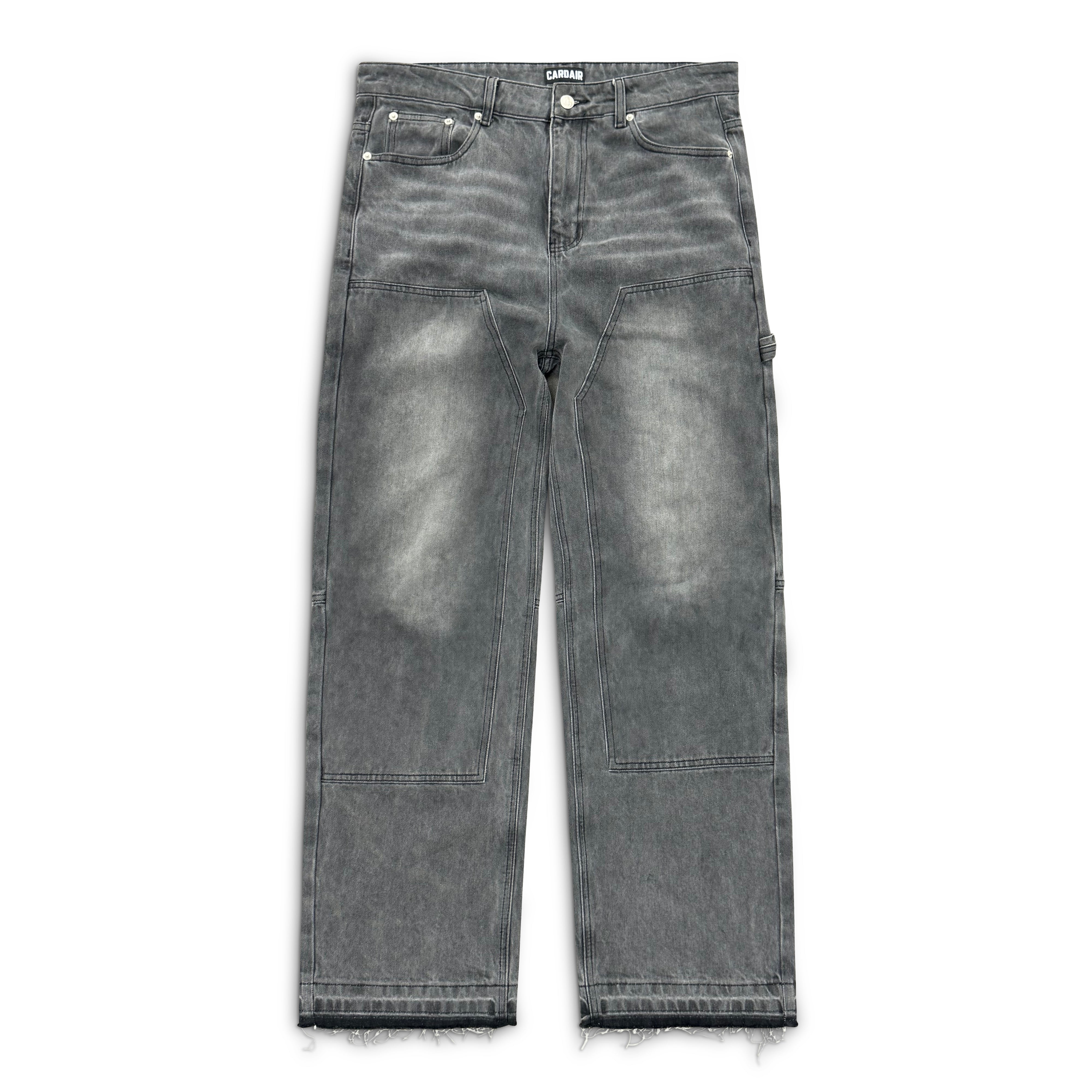 Split Hem Carpenter Jeans - Charcoal | Cardair