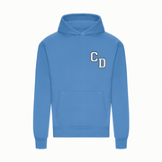 CD Logo Embroidered Hoodie - Sky Blue
