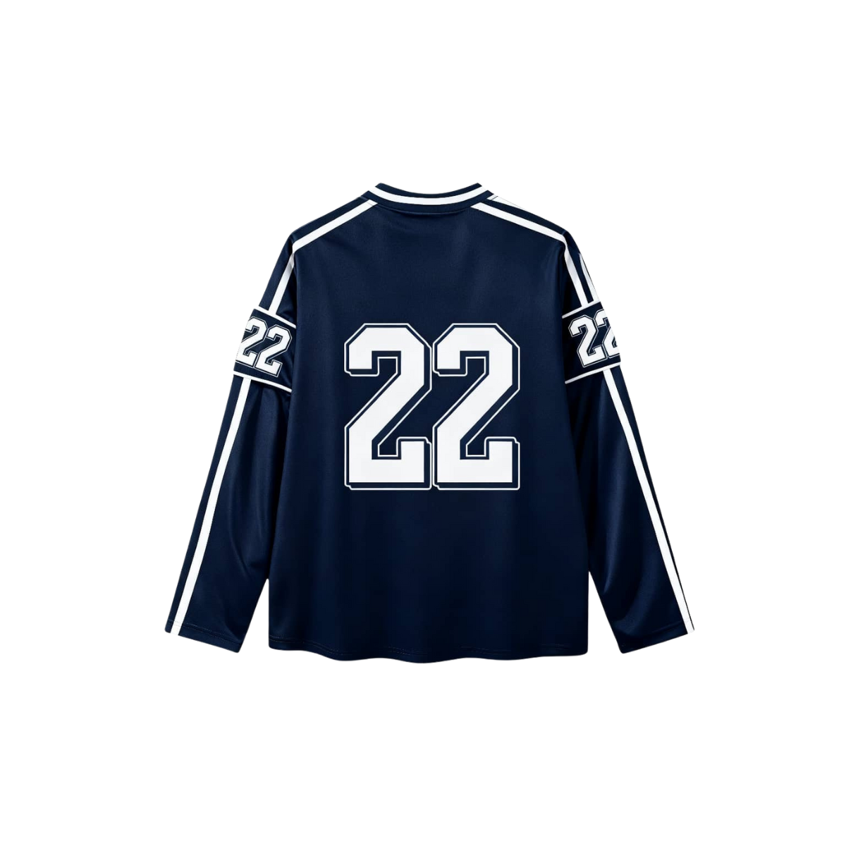 Long Sleeve Club Mesh Jersey - Navy Blue